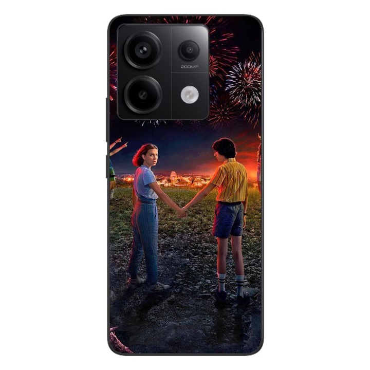 Husa compatibila cu Xiaomi Redmi Note 13 Pro 5G Silicon Gel Tpu Model Stranger Things Fireworks