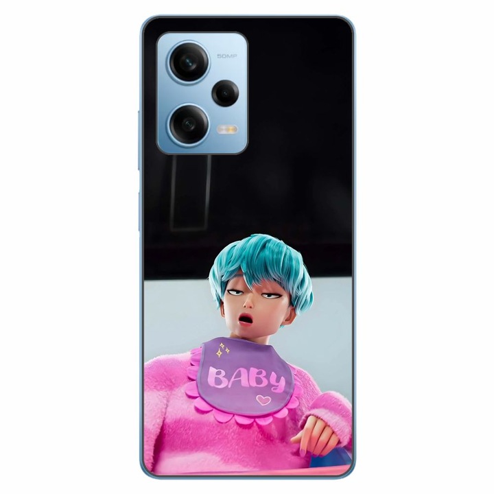 Husa compatibila cu Xiaomi Redmi Note 12 Pro 5G Silicon Gel Tpu Model KPop Demon Hunters Saja Baby