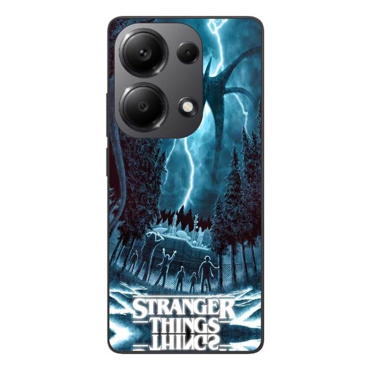 Husa compatibila cu Xiaomi Redmi Note 13 Pro 4G Silicon Gel Tpu Model Stranger Things Storm Monster