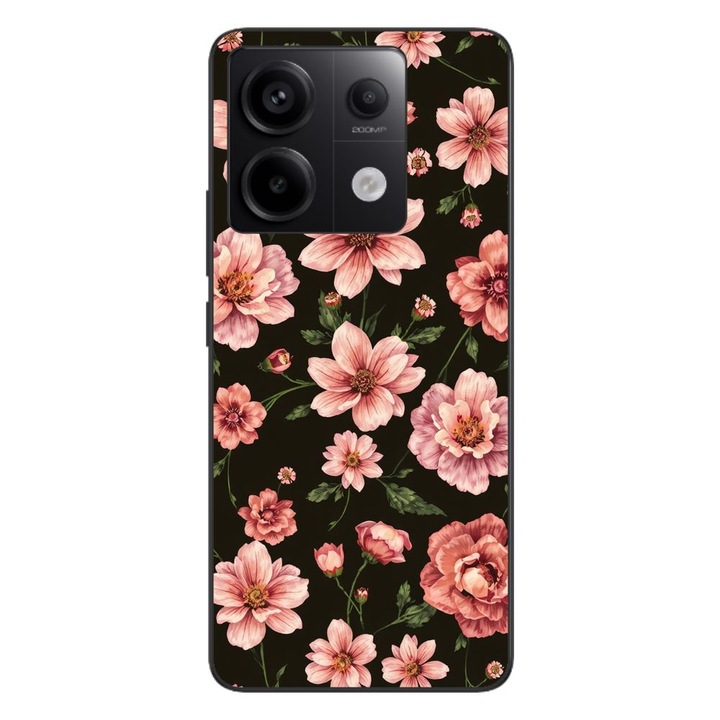 Husa compatibila cu Xiaomi Redmi Note 13 Pro 5G Silicon Gel Tpu Model Pink Spring Flowers