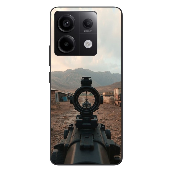 Husa compatibila cu Xiaomi Redmi Note 13 Pro 5G Silicon Gel Tpu Model First Person Shooter