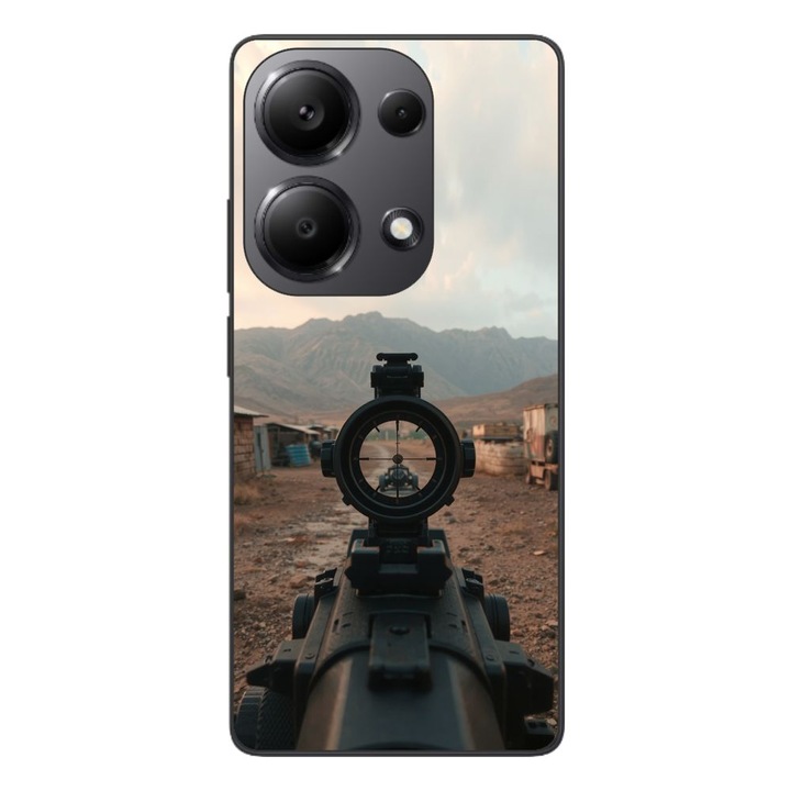 Husa compatibila cu Xiaomi Redmi Note 13 Pro 4G Silicon Gel Tpu Model First Person Shooter