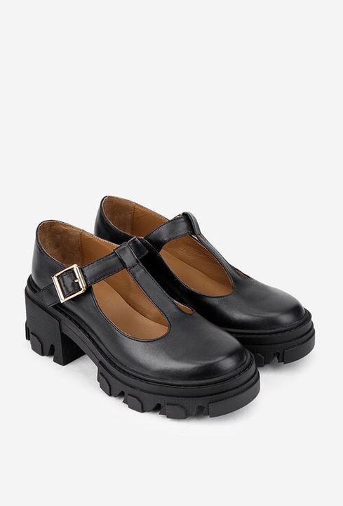 Pantofi dama confortabili din piele naturala, Negru