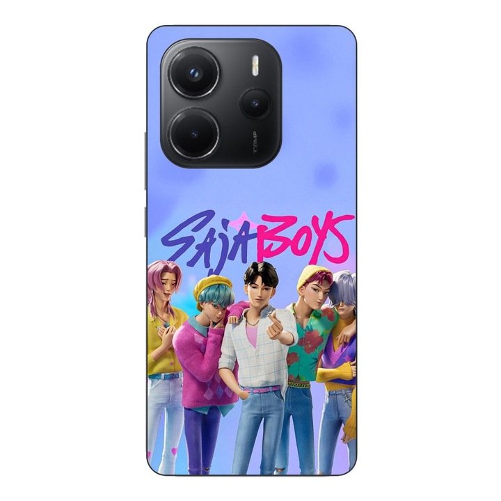 Husa compatibila cu Xiaomi Redmi Note 14 4G Silicon Gel Tpu Model KPop Demon Hunters Saja Boys