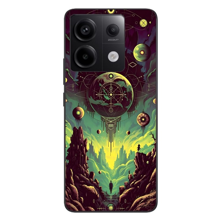 Husa compatibila cu Xiaomi Redmi Note 13 Pro 5G Silicon Gel Tpu Model Mystical Planet