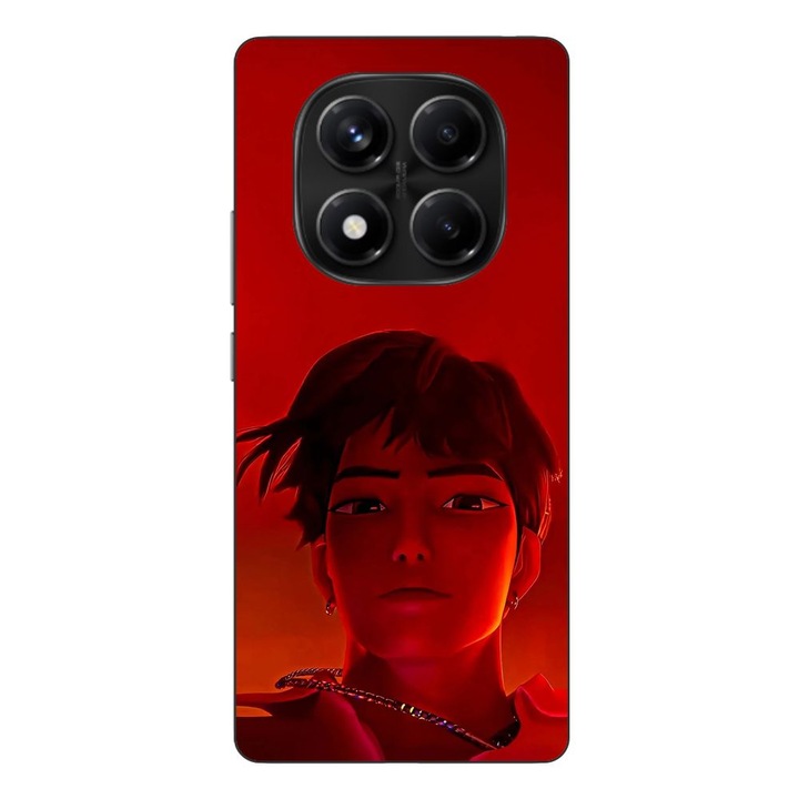 Husa compatibila cu Xiaomi Redmi Note 14 Pro 4G Silicon Gel Tpu Model KPop Demon Hunters Jinu Red