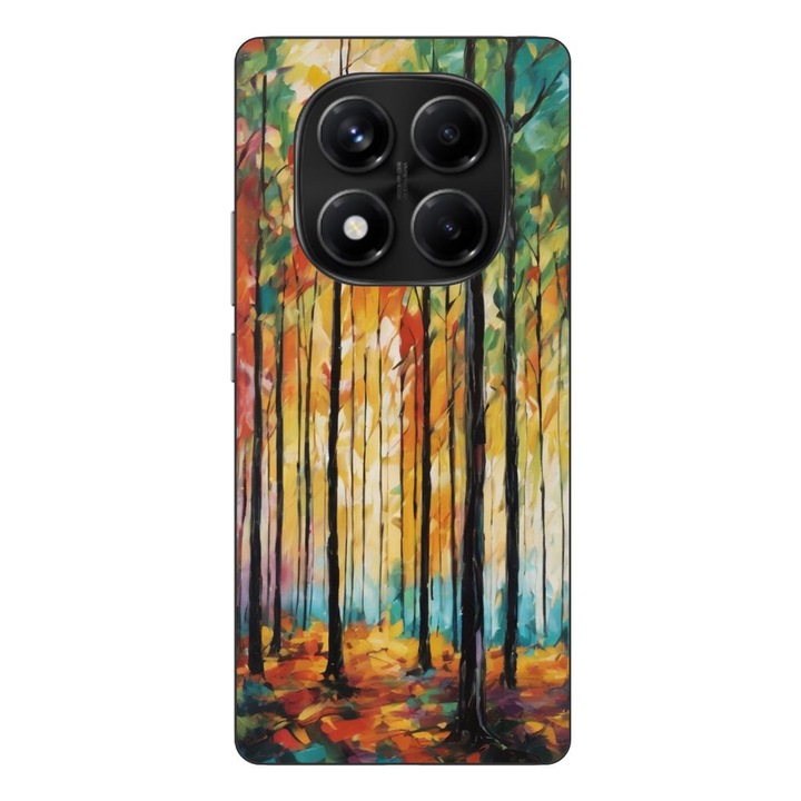 Husa compatibila cu Xiaomi Redmi Note 14 Pro 4G Silicon Gel Tpu Model Colored Forest Art