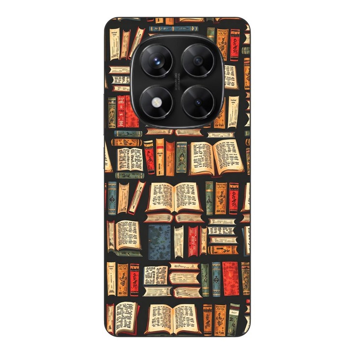 Husa compatibila cu Xiaomi Redmi Note 14 Pro 5G Silicon Gel Tpu Model Books Pattern