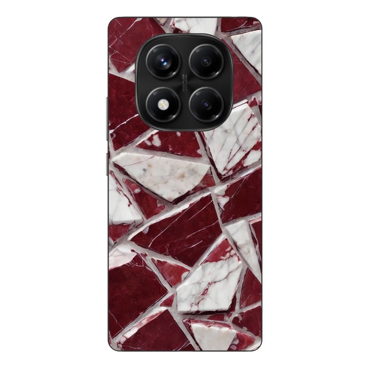 Husa compatibila cu Xiaomi Redmi Note 14 Pro 4G Silicon Gel Tpu Model Broken Glass Red Blood