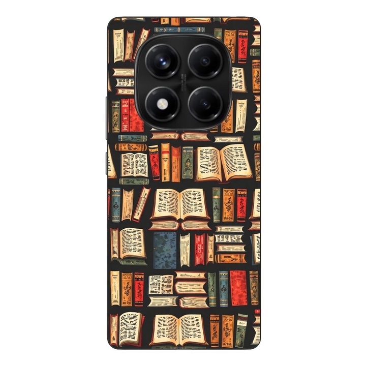 Husa compatibila cu Xiaomi Redmi Note 14 Pro 4G Silicon Gel Tpu Model Books Pattern