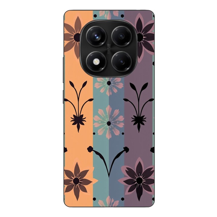Husa compatibila cu Xiaomi Redmi Note 14 Pro 4G Silicon Gel Tpu Model Vintage Decal Flower
