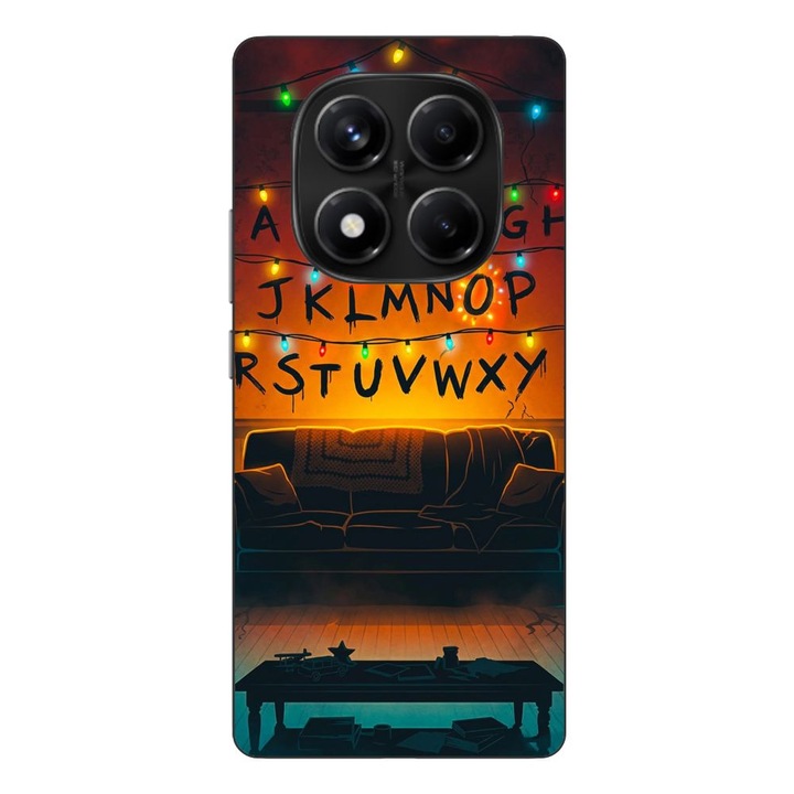 Husa compatibila cu Xiaomi Redmi Note 14 Pro 4G Silicon Gel Tpu Model Stranger Things Alphabet Fairy Lights