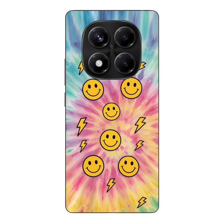 Husa compatibila cu Xiaomi Redmi Note 14 Pro 4G Silicon Gel Tpu Model Retro Smiley Faces