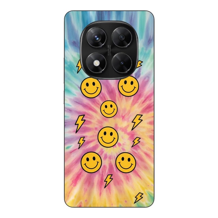 Husa compatibila cu Xiaomi Redmi Note 14 Pro 5G Silicon Gel Tpu Model Retro Smiley Faces