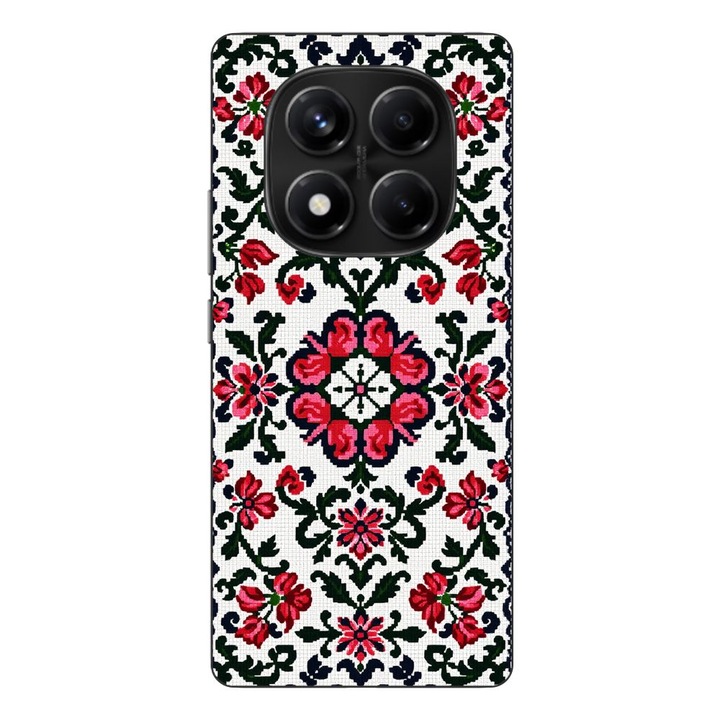 Husa compatibila cu Xiaomi Redmi Note 14 Pro 4G Silicon Gel Tpu Model Traditional Knit Design
