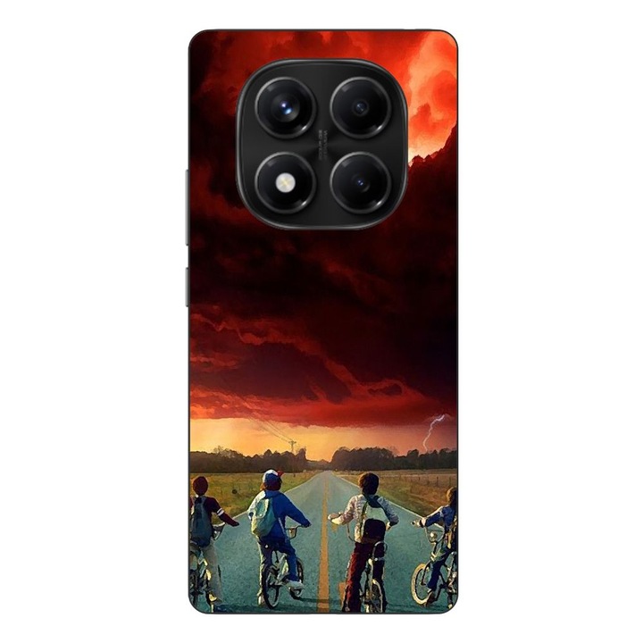 Husa compatibila cu Xiaomi Redmi Note 14 Pro 4G Silicon Gel Tpu Model Stranger Things Red Sky