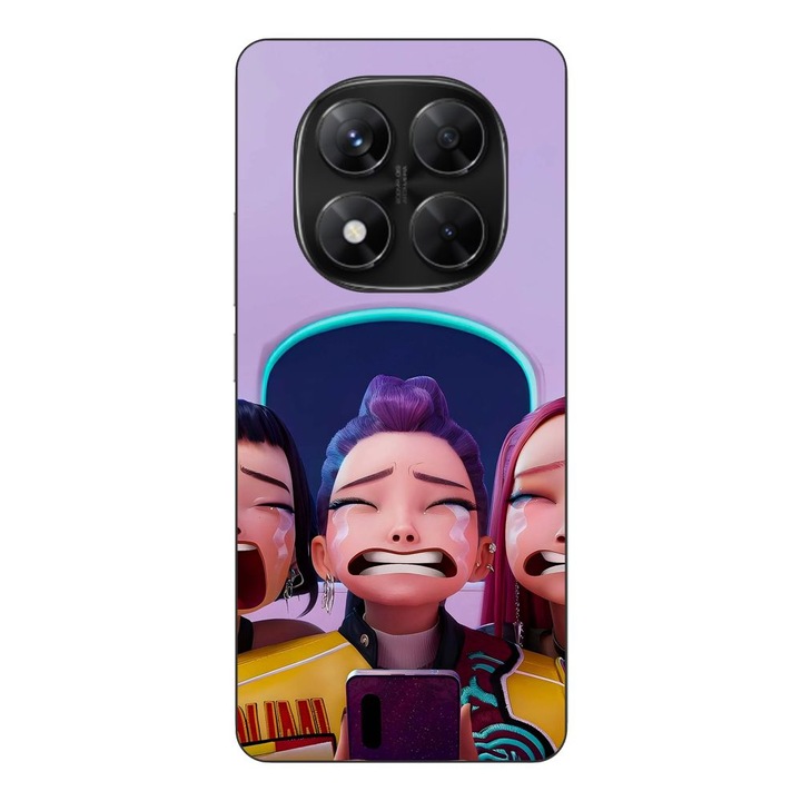 Husa compatibila cu Xiaomi Redmi Note 14 Pro 5G Silicon Gel Tpu Model KPop Demon Hunters Crying Girls