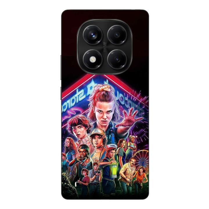 Husa compatibila cu Xiaomi Redmi Note 14 Pro 4G Silicon Gel Tpu Model Stranger Things All Team