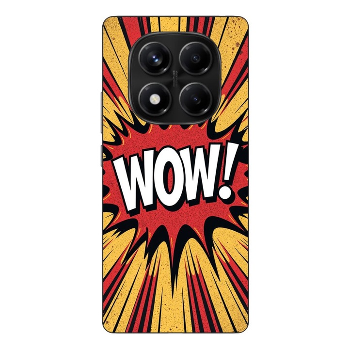 Husa compatibila cu Xiaomi Redmi Note 14 Pro 4G Silicon Gel Tpu Model Comic Book WOW Text