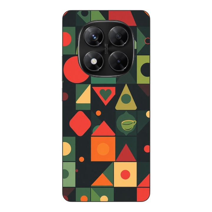 Husa compatibila cu Xiaomi Redmi Note 14 Pro 5G Silicon Gel Tpu Model Retro Shapes