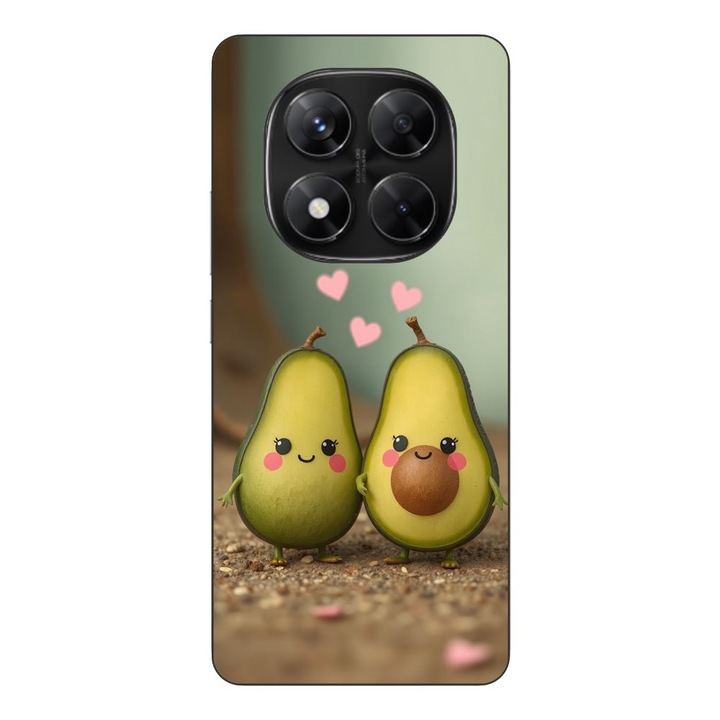 Husa compatibila cu Xiaomi Redmi Note 14 Pro 5G Silicon Gel Tpu Model Kawaii Avocados in Love
