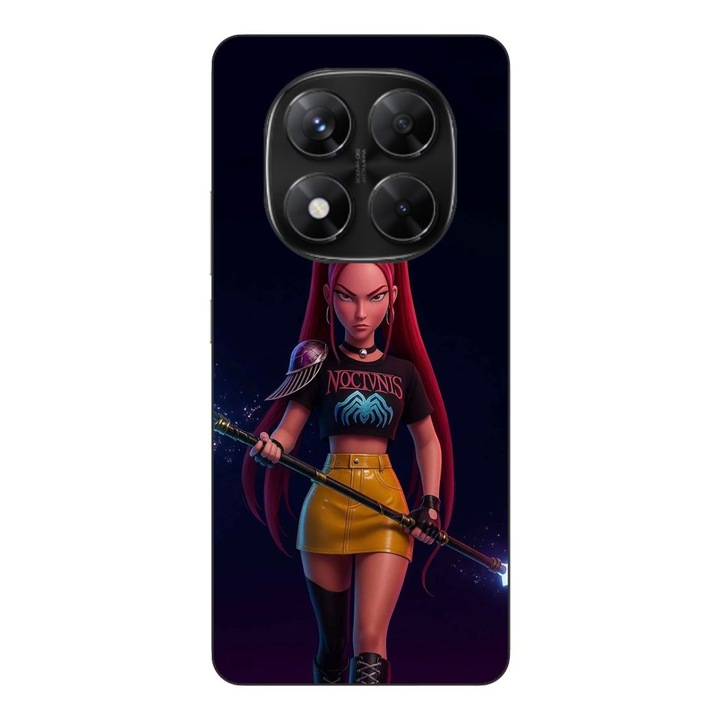 Husa compatibila cu Xiaomi Redmi Note 14 Pro 5G Silicon Gel Tpu Model KPop Demon Hunters Mira Fight