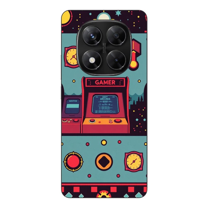 Husa compatibila cu Xiaomi Redmi Note 14 Pro 5G Silicon Gel Tpu Model Gamer Arcade Room