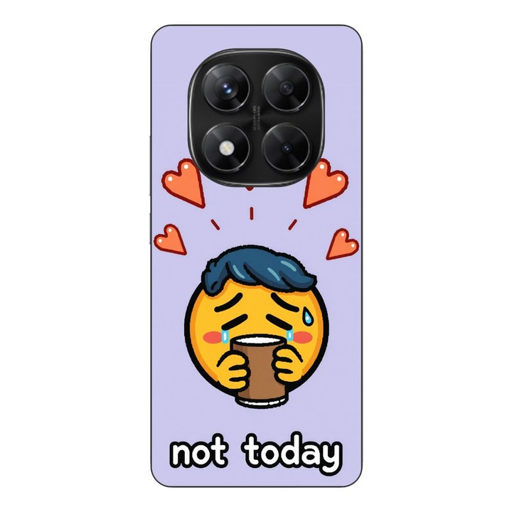 Husa compatibila cu Xiaomi Redmi Note 14 Pro 5G Silicon Gel Tpu Model Not Today