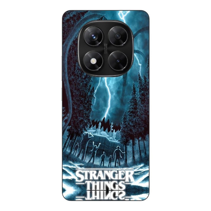 Husa compatibila cu Xiaomi Redmi Note 14 Pro 5G Silicon Gel Tpu Model Stranger Things Storm Monster