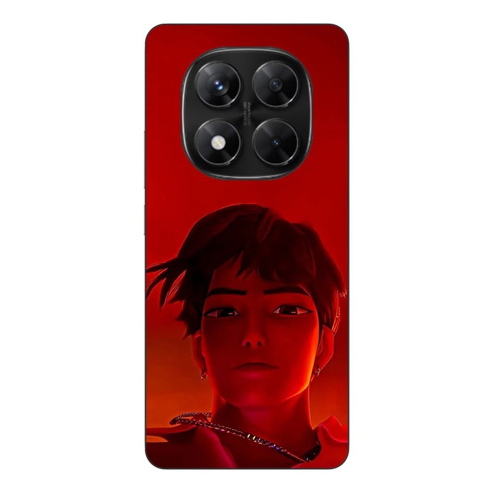 Husa compatibila cu Xiaomi Redmi Note 14 Pro 5G Silicon Gel Tpu Model KPop Demon Hunters Jinu Red