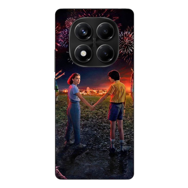 Husa compatibila cu Xiaomi Redmi Note 14 Pro 4G Silicon Gel Tpu Model Stranger Things Fireworks