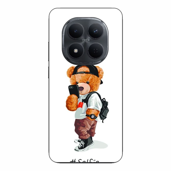 Husa compatibila cu Xiaomi Redmi Note 15 Pro Plus Silicon Gel Tpu Model Bear Teddy Selfie