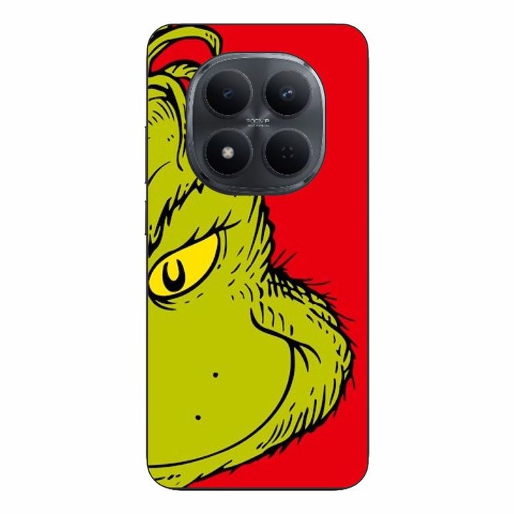 Husa compatibila cu Xiaomi Redmi Note 15 Pro Plus Silicon Gel Tpu Model Craciun Grinch Face