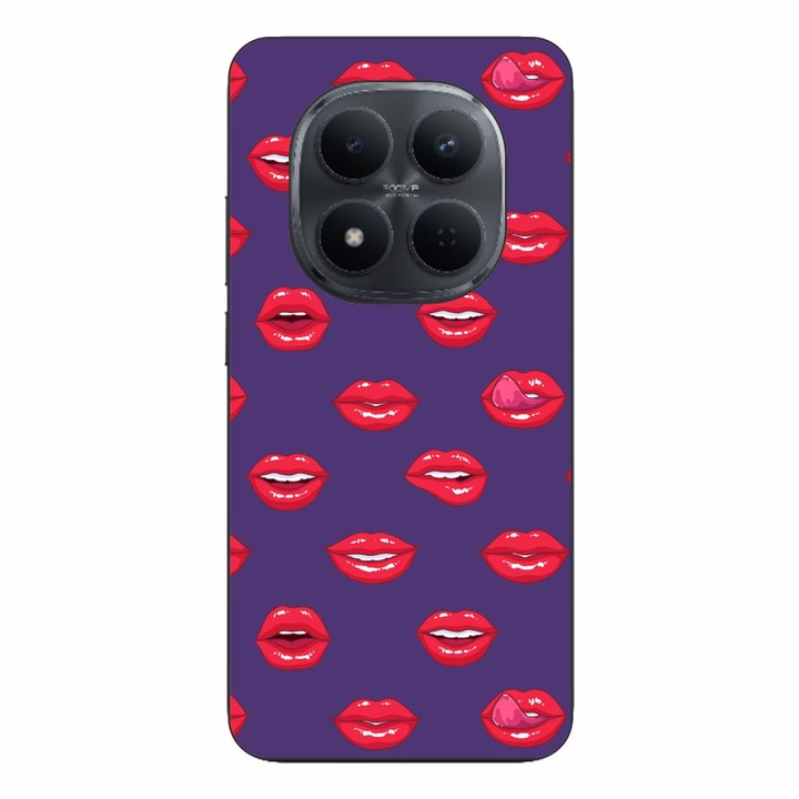 Husa compatibila cu Xiaomi Redmi Note 15 Pro Plus Silicon Gel Tpu Model Buze Pattern