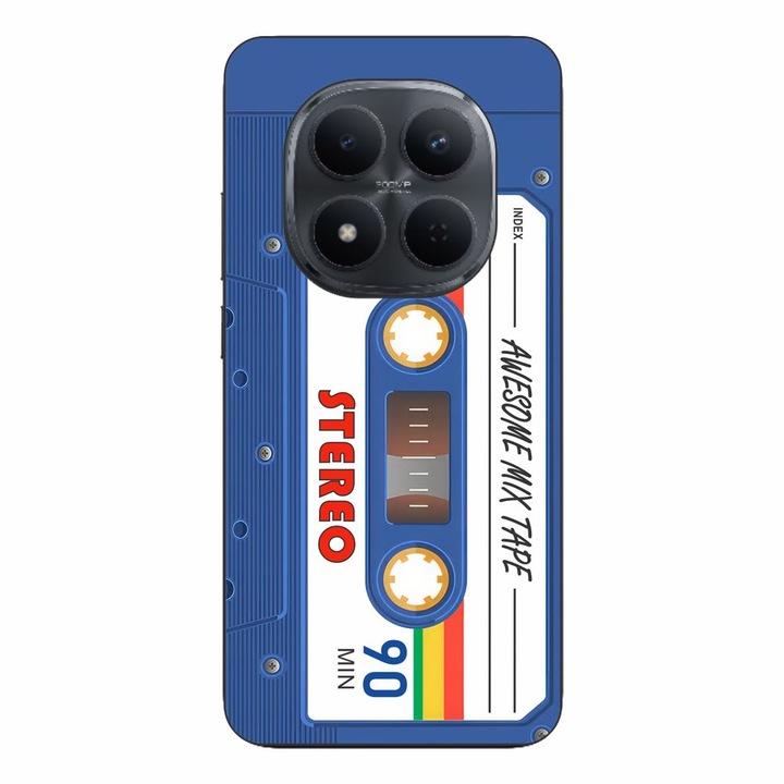 Husa compatibila cu Xiaomi Redmi Note 15 Pro Plus Silicon Gel Tpu Model Caseta Vintage Mix Tape