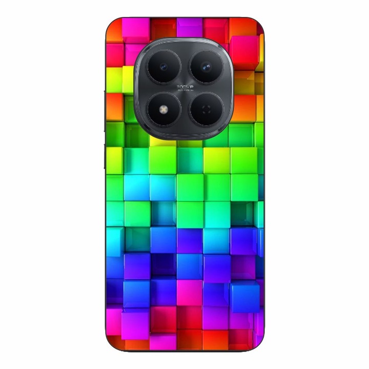 Husa compatibila cu Xiaomi Redmi Note 15 Pro Plus Silicon Gel Tpu Model Colorful Cubes