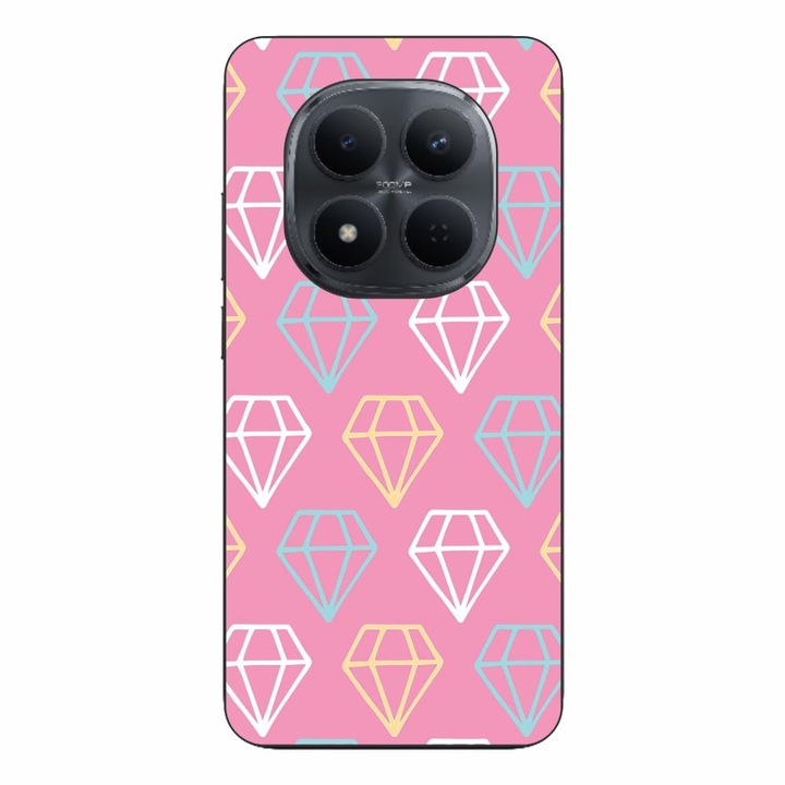 Husa compatibila cu Xiaomi Redmi Note 15 Pro Plus Silicon Gel Tpu Model Diamond Pattern Doodles