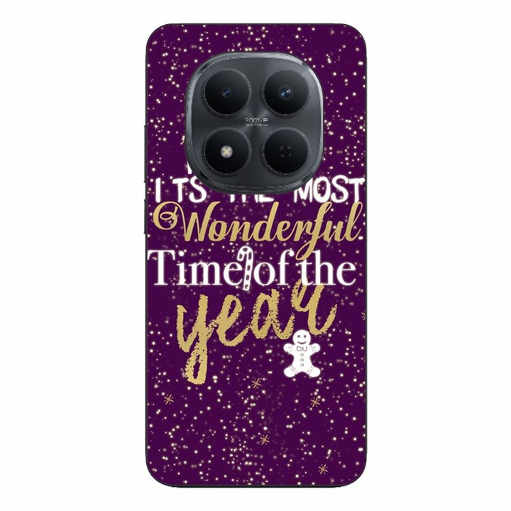 Husa compatibila cu Xiaomi Redmi Note 15 Pro Plus Silicon Gel Tpu Model Craciun Wonderful Time Of The Year