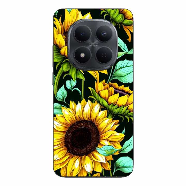 Husa compatibila cu Xiaomi Redmi Note 15 Pro Plus Silicon Gel Tpu Model Floarea Soarelui AI