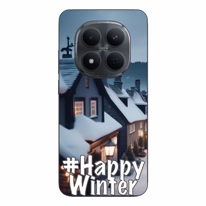 Husa compatibila cu Xiaomi Redmi Note 15 Pro Plus Silicon Gel Tpu Model Happy Winter