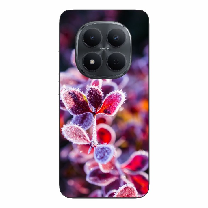 Husa compatibila cu Xiaomi Redmi Note 15 Pro Plus Silicon Gel Tpu Model Flori Inghetate