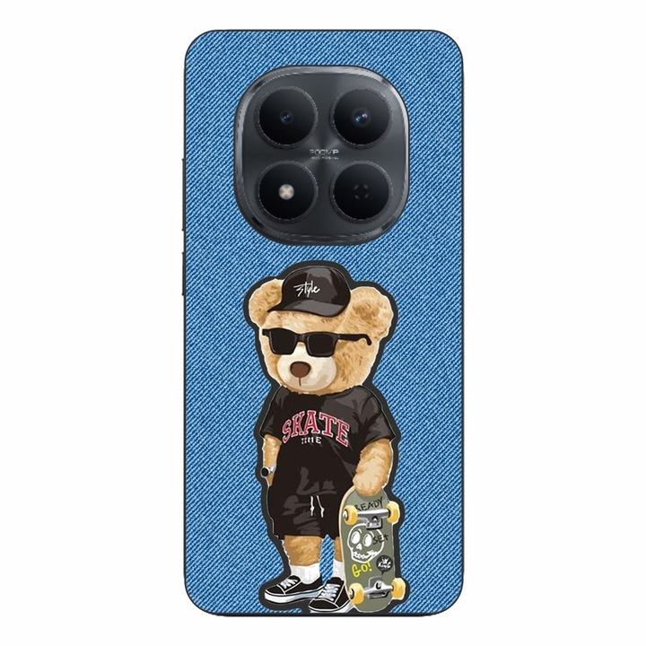 Husa compatibila cu Xiaomi Redmi Note 15 Pro Plus Silicon Gel Tpu Model Bear Skate Fashion