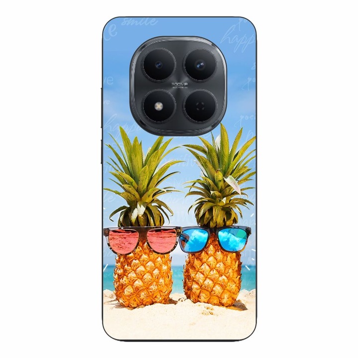 Husa compatibila cu Xiaomi Redmi Note 15 Pro Plus Silicon Gel Tpu Model Beach Pinneaples