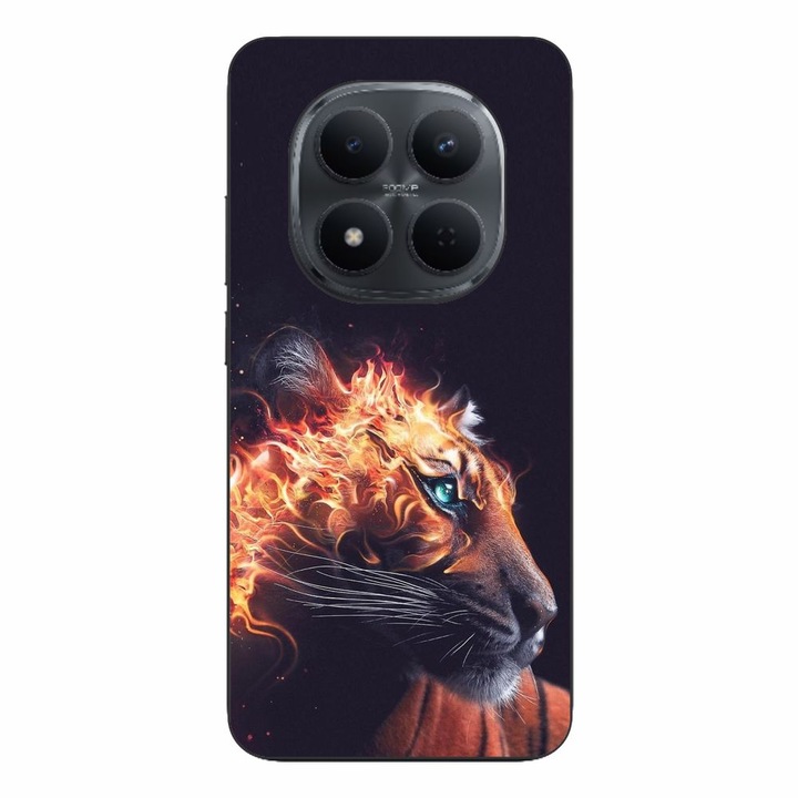 Husa compatibila cu Xiaomi Redmi Note 15 Pro Plus Silicon Gel Tpu Model Flameborn Tiger