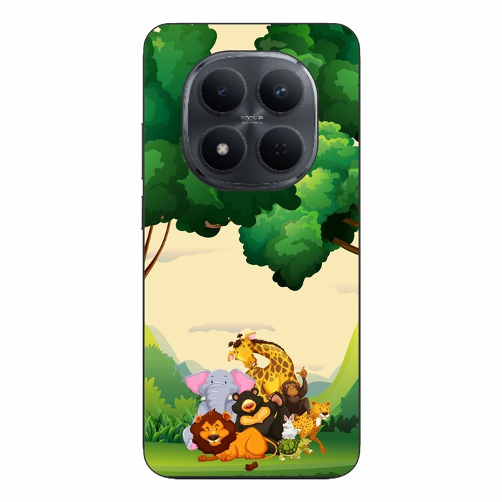 Husa compatibila cu Xiaomi Redmi Note 15 Pro Plus Silicon Gel Tpu Model Jungla cu Animale