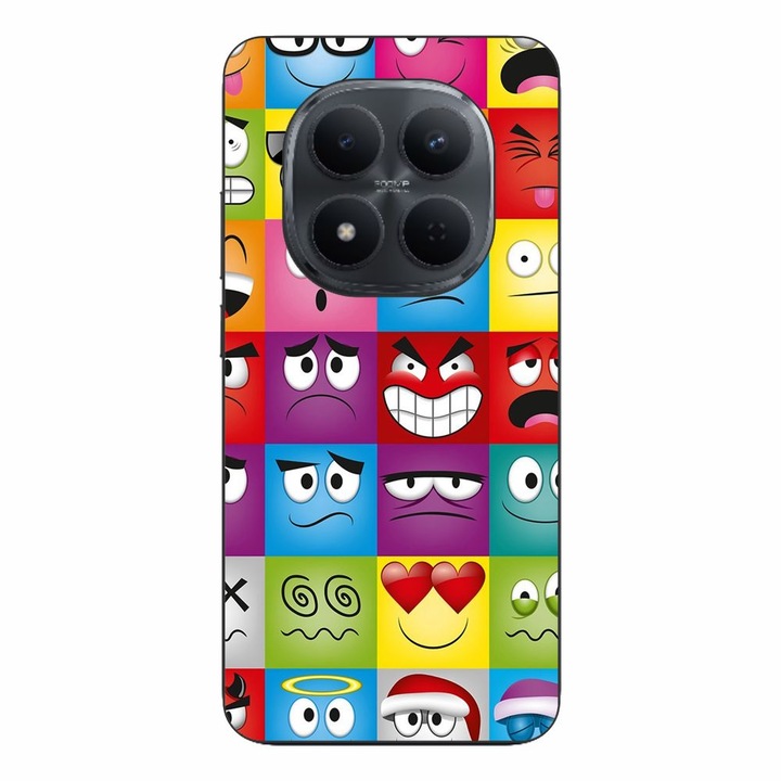Husa compatibila cu Xiaomi Redmi Note 15 Pro Plus Silicon Gel Tpu Model Funny Faces