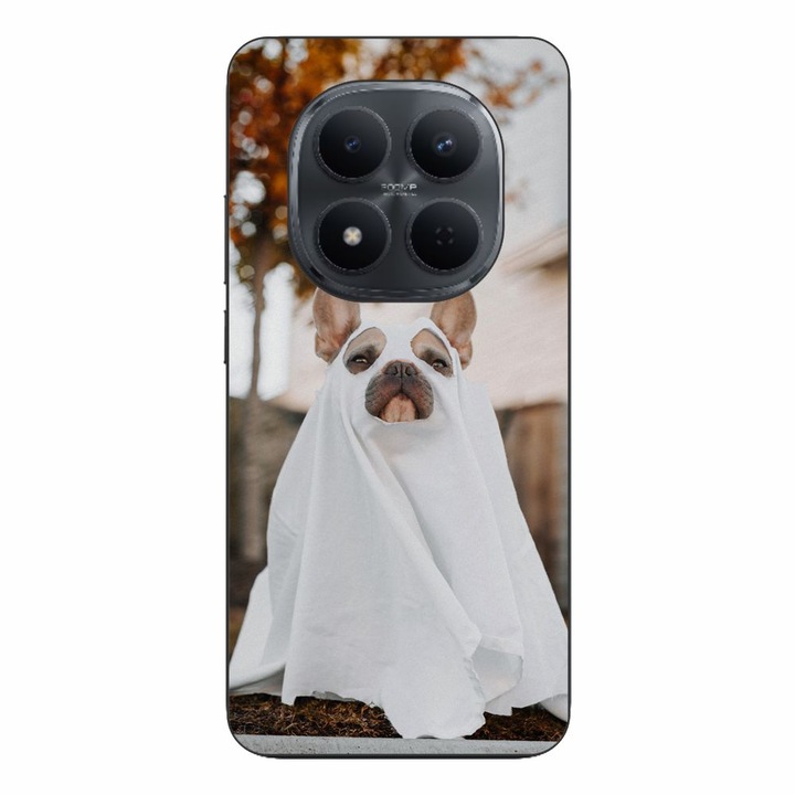 Husa compatibila cu Xiaomi Redmi Note 15 Pro Plus Silicon Gel Tpu Model Halloween Catel Costum Fantoma