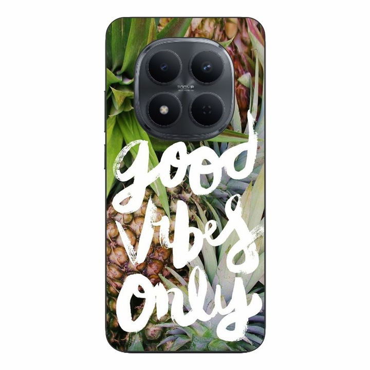 Husa compatibila cu Xiaomi Redmi Note 15 Pro Plus Silicon Gel Tpu Model Good Vibes Only