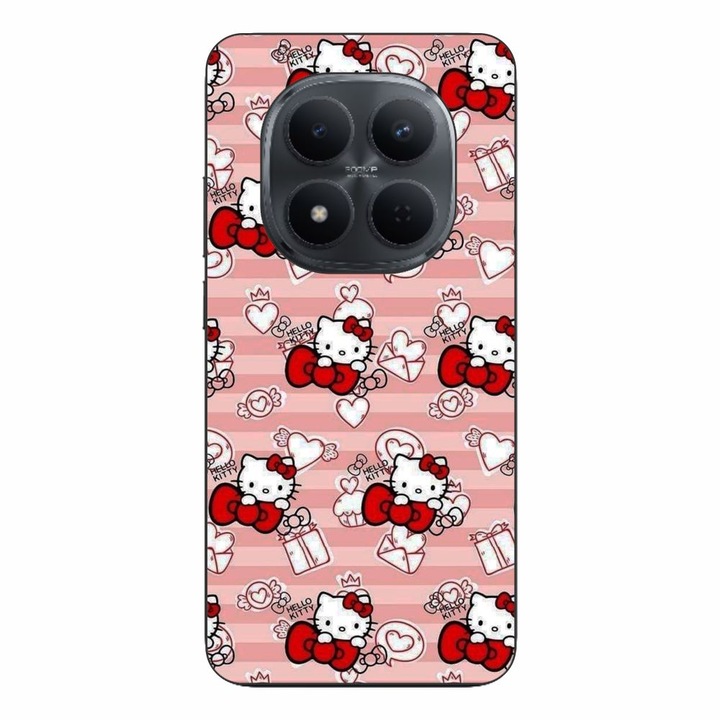Husa compatibila cu Xiaomi Redmi Note 15 Pro Plus Silicon Gel Tpu Model Hello Kitty Roz Pattern