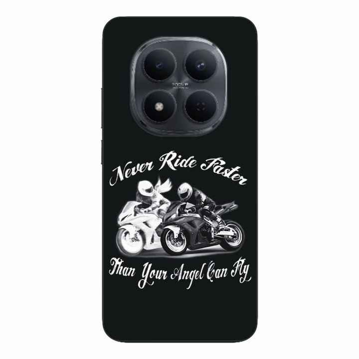 Husa compatibila cu Xiaomi Redmi Note 15 Pro Plus Silicon Gel Tpu Model Never Ride Faster